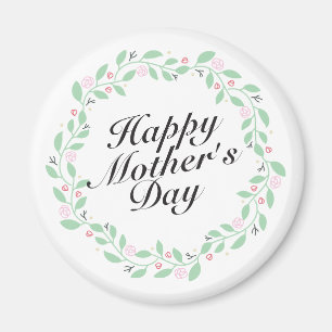 Íman Magneta Floral Floral Dia de as mães Simples