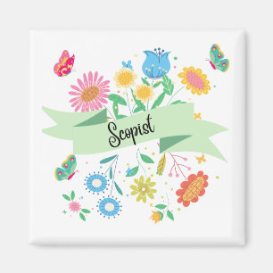 Íman Magneta Floral Primavera de Escopista