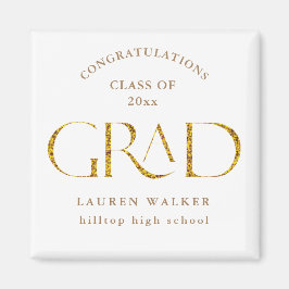 Íman magneta formando espargueira elegante dourada