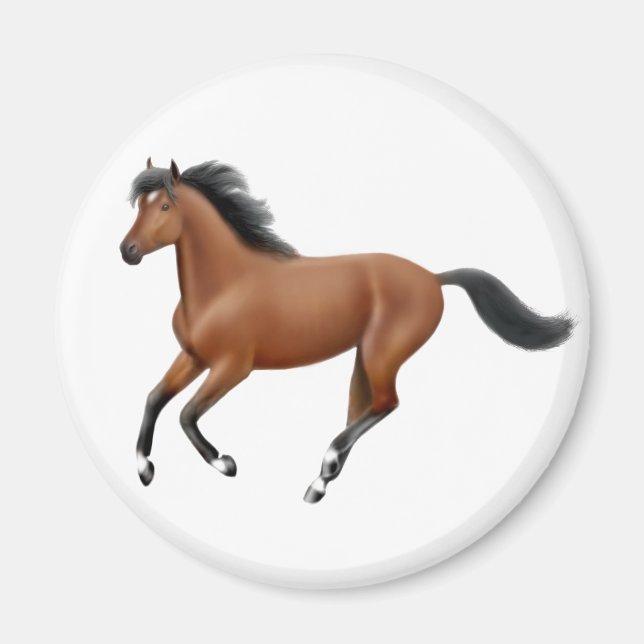 Íman Magneta Galloping Bay Horse (Frente)