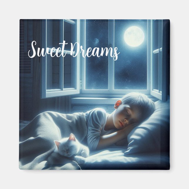 Íman Magneta Gato dos Sonhos Doce (Frente)