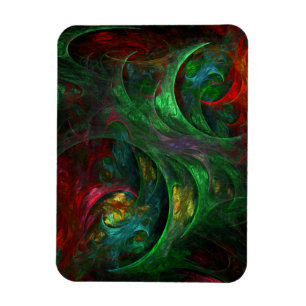 Íman Magneta Gênesis Abstrato Verde Premium