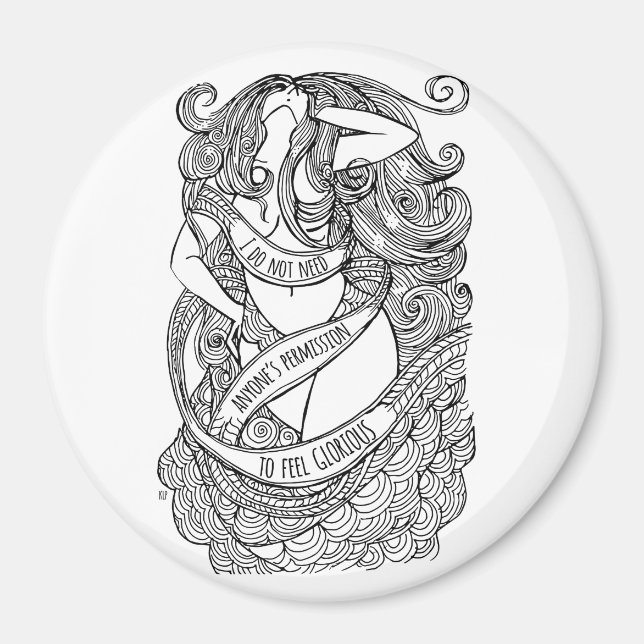 Íman Magneta Gloriosa - Redonda (Frente)