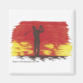 Íman Magneta Golfer Silhouette