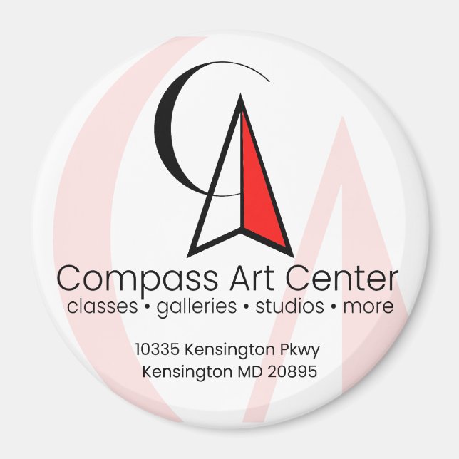 Íman Magneta grande, círculo de 3 polegadas (Frente)