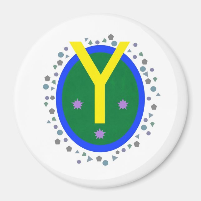 Íman Magneta grande, círculo de 3 polegadas (Frente)