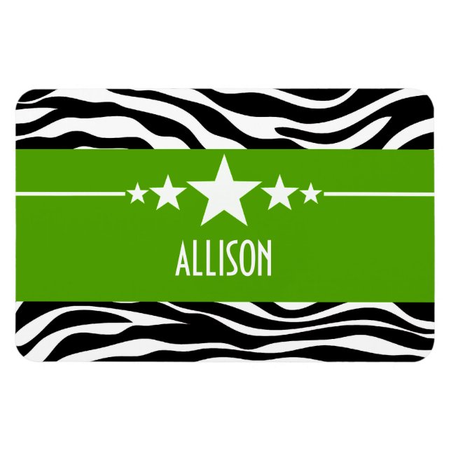 Íman Magneta Green Sassy Star Zebra Premium (Horizontal)