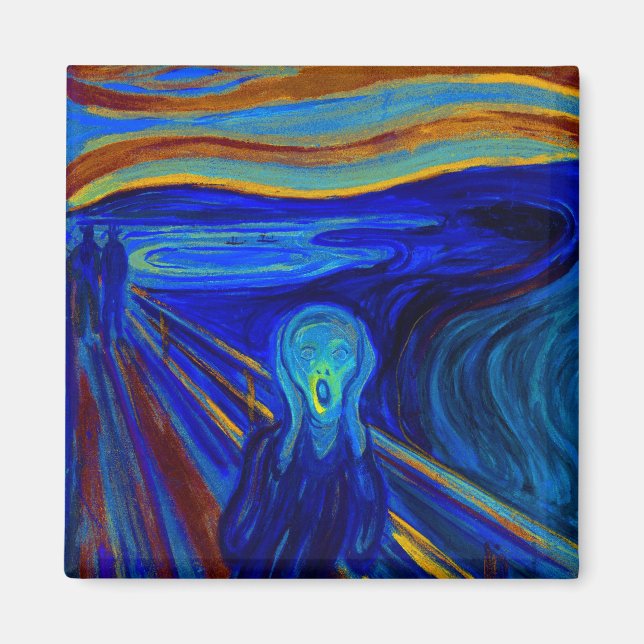 Íman Magneta Gritar azul (Frente)