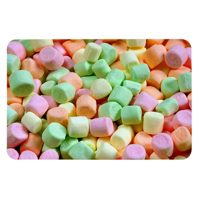 Íman Magneta impressão de marshmallows colorida (Horizontal)
