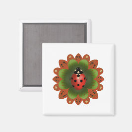 Íman Magneta Ladybug Quadrada de 2"