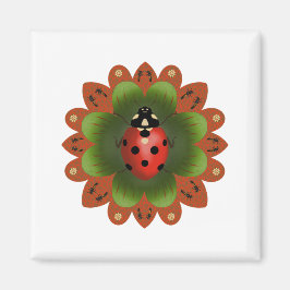 Íman Magneta Ladybug Quadrada de 2"