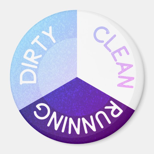 Íman Magneta limpa da máquina de lavar louça reversível (Frente)