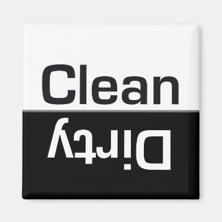 Íman Magneta limpa de lava-louça preta e branca