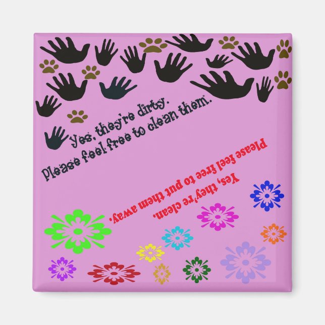 Íman Magneta limpa/suja (Frente)