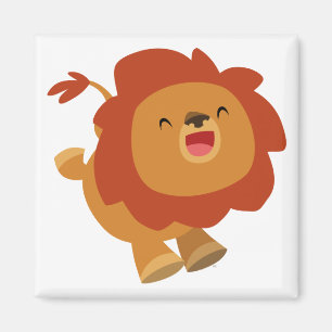 Íman Magneta Lion de Cartoon de Gamboling