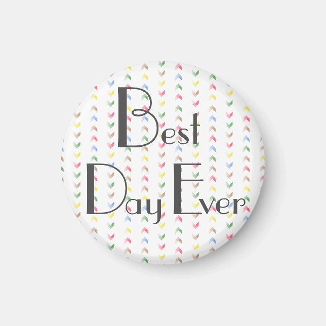 Íman Magneta | Melhor dia do titular de fotos (Frente)