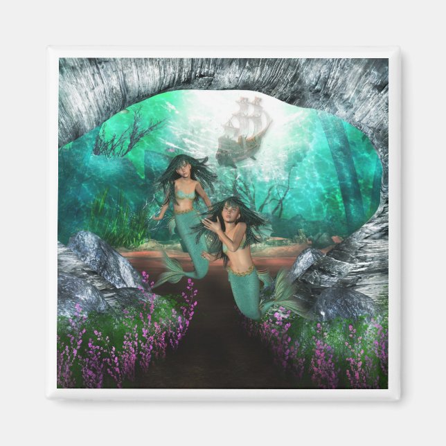 Íman Magneta Mermaid Twins (Frente)