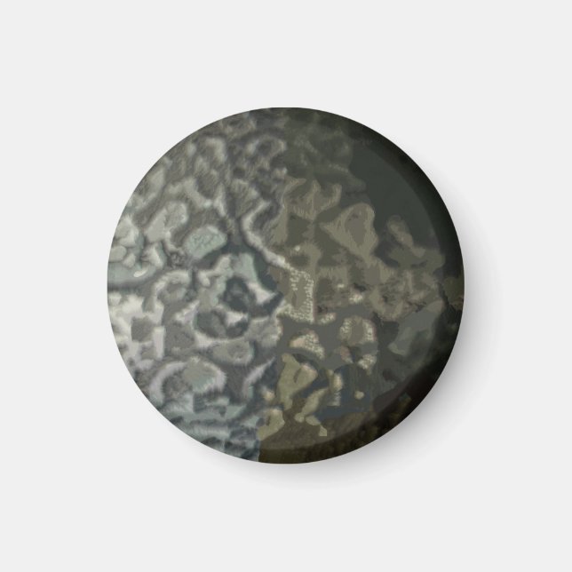 Íman Magneta metálica escovada (Frente)