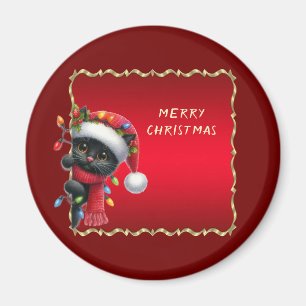 Íman Magneta Natal de Férias Negras