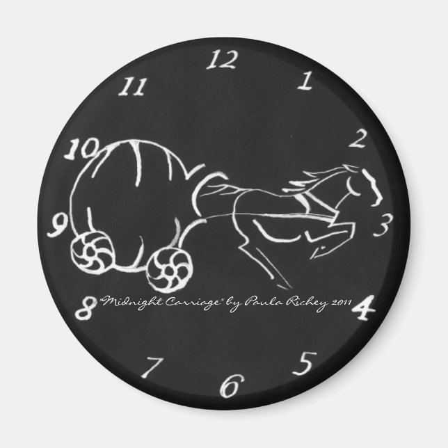 Íman Magneta negra da Carruagem da meia-noite (Frente)