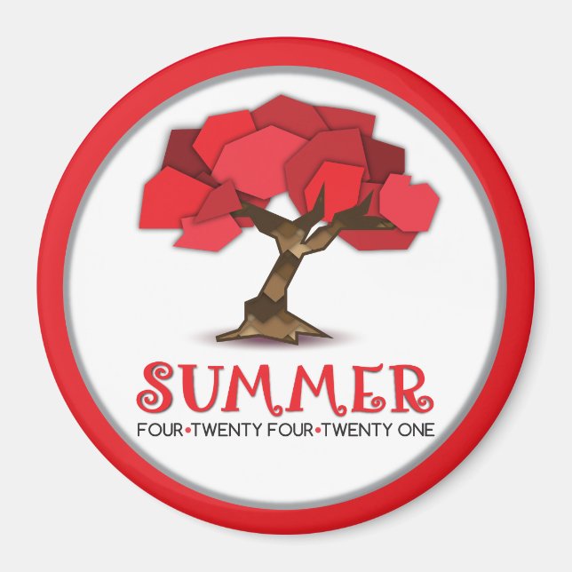 Íman Magneta padrão do círculo de 2¼ polegadas (Frente)