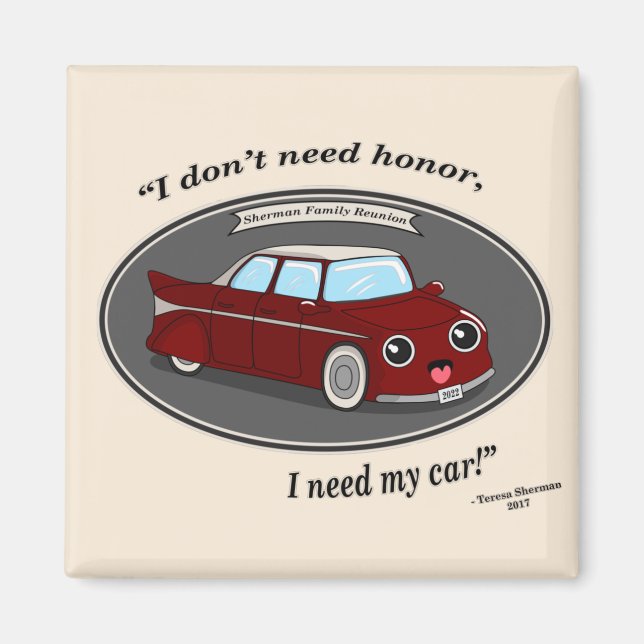 Íman Magneta padrão do círculo de 2¼ polegadas (Frente)