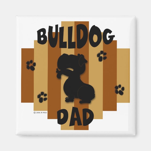 Íman Magneta Pai Buldogue (Frente)