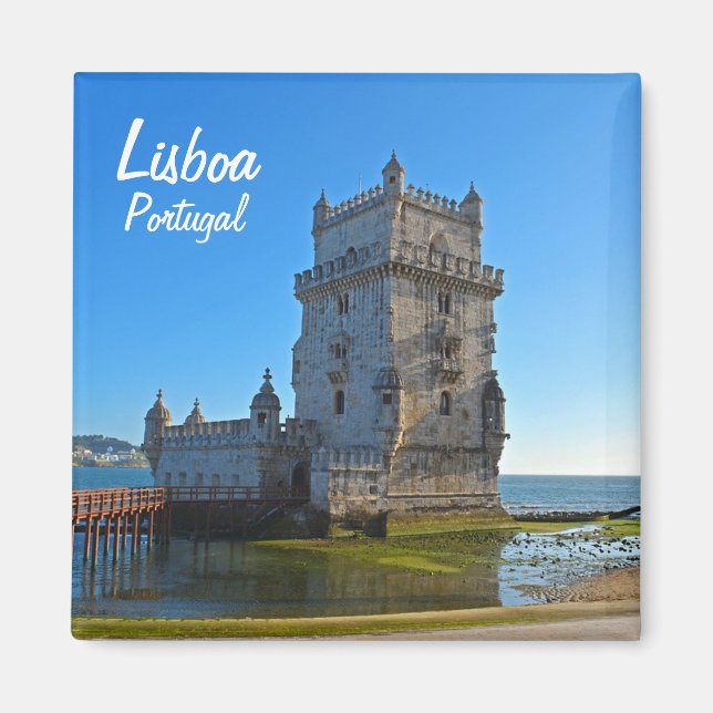 Íman Magneta Panorâmica de Lisboa (Frente)
