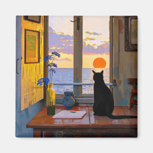 Íman Magneta para gatos, branca e colorida