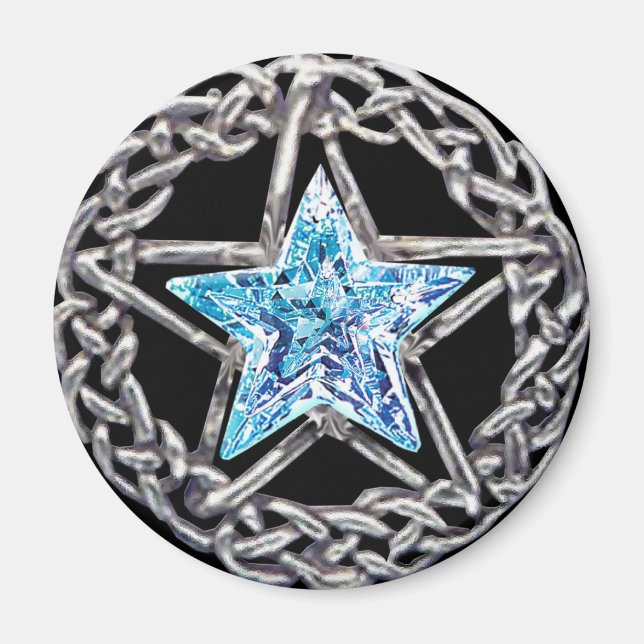 Íman Magneta Pentagram Crystal Star (Frente)