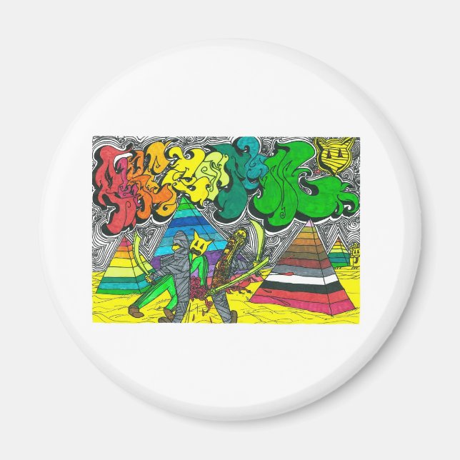 Íman Magneta Percentual de Zombies Comprando (Frente)