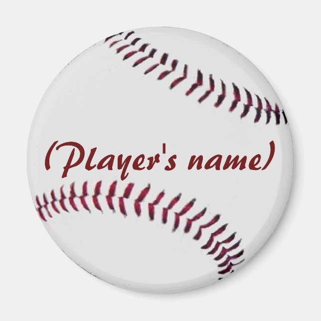 Íman Magneta personalizada de baseball (Frente)
