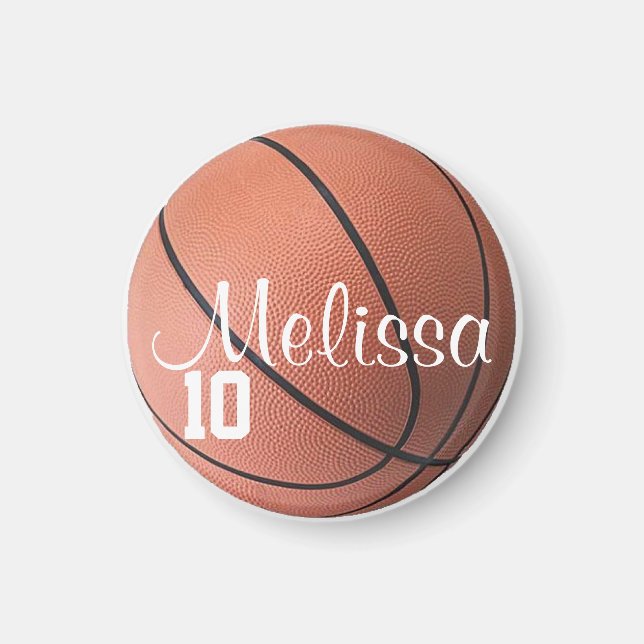 Íman Magneta personalizada de basquete (Frente)