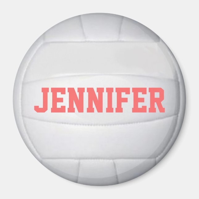 Íman Magneta Personalizada de Voleibol (Frente)