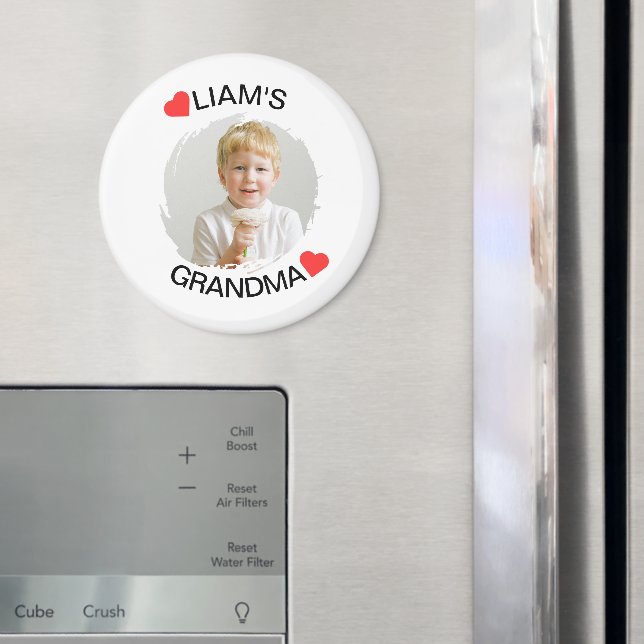 Íman Magneta personalizada | Foto do rosto filho (In Situ (Fridge))