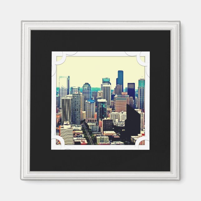 Íman Magneta personalizável de fotogramas (Frente)