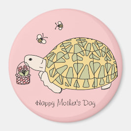 Íman Magneta personalizável de tartaruga no dia da mãe