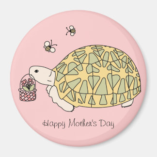 Íman Magneta personalizável de tartaruga no dia da mãe