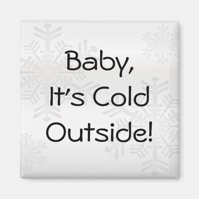 Íman Magneta personalizável em floco de neve (Frente)