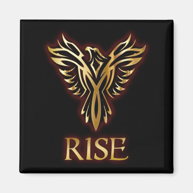 Íman Magneta Phoenix Bird Rise Square (Frente)