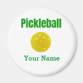 Íman Magneta Pickleball Personalizada com seu nome