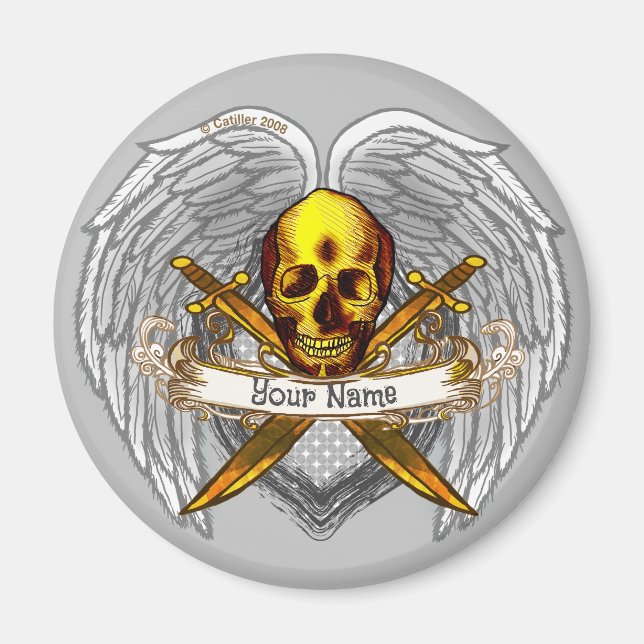 Íman Magneta Pirata do gótico (Frente)