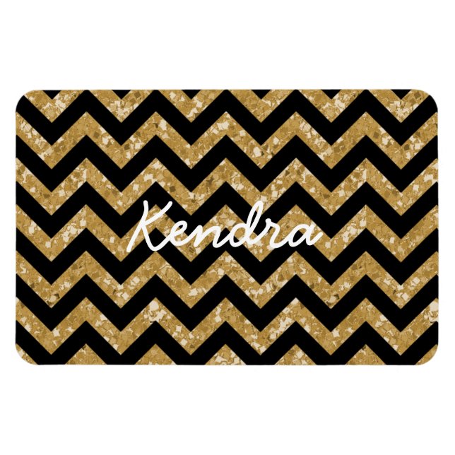 Íman Magneta Premium de Exame Glitter Chevron (Horizontal)