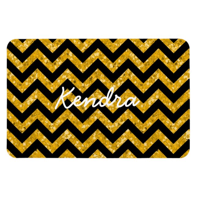 Íman Magneta Premium de Exame Glitter Chevron (Horizontal)