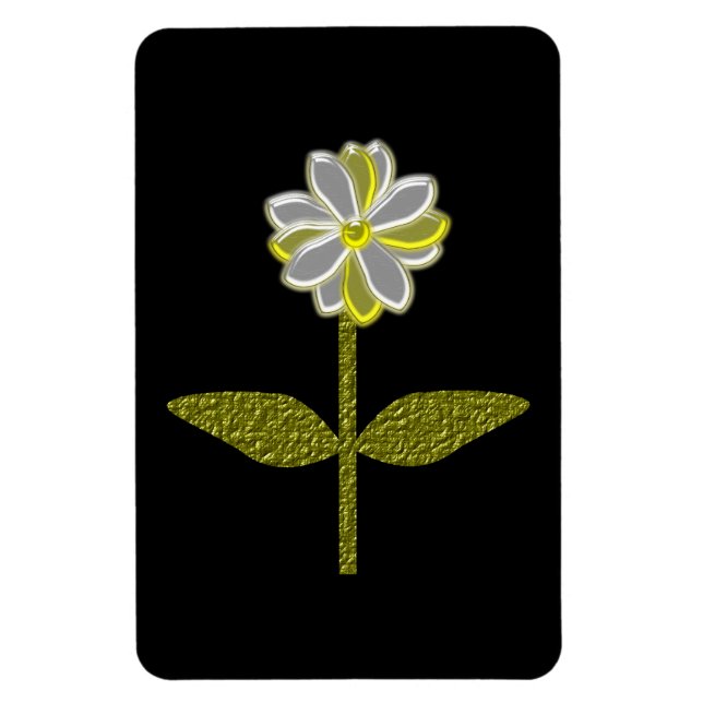 Íman Magneta Premium de Flores Brilhantes (Vertical)