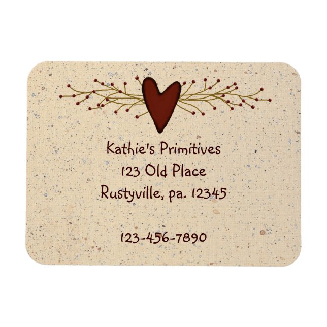 Íman Magneta Premium do Coração Primitivo (Horizontal)