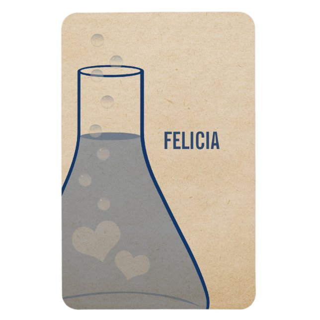 Íman Magneta Premium para Beaker Whimsical, Azul (Vertical)