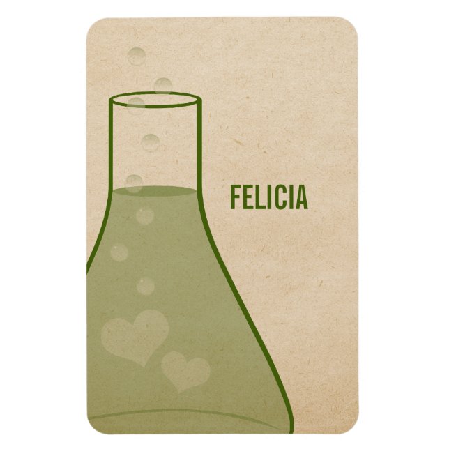 Íman Magneta Premium para Beaker Whimsical, Verde (Vertical)