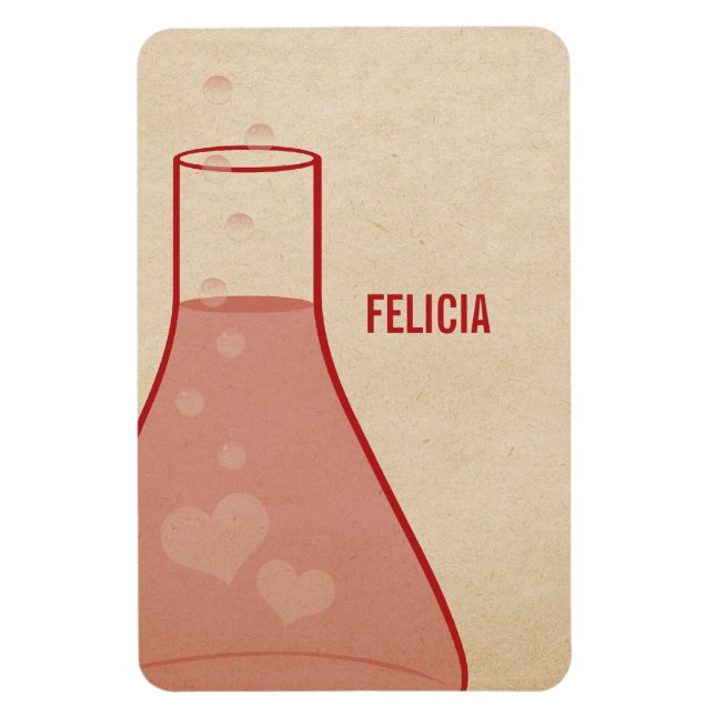 Íman Magneta Premium para Beaker Whimsical, Vermelho (Vertical)