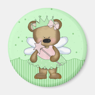 Íman Magneta Princesa de Fada de Urso Verde